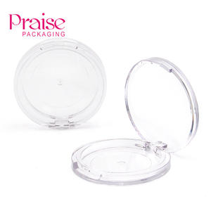 Estuche vacío redondo transparente monocromo, paleta <span class=keywords><strong>de</strong></span> colorete para <span class=keywords><strong>sombra</strong></span> <span class=keywords><strong>de</strong></span> ojos personalizada, envase <span class=keywords><strong>de</strong></span> plástico - Product Image 1