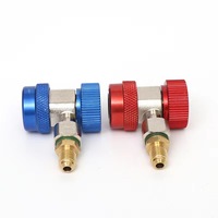 R-1234YF H & L adaptateurs de coupleur rapide voiture A/C collecteur charge laiton plastique Couple rapide pour climatiseur réfrigérant R1234YF