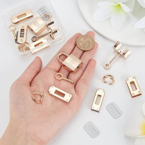 WADORN Lot de fermoirs de sac en alliage, quincaillerie de fermeture pour sacs à main, accessoires de fabrication de sacs DIY, attaches de verrouillage, connecteurs de chaîne en D - Product Image 2