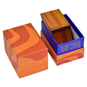 Individuell bedruckte rosa Papier matte Karten Ausgefallene und positive Bestätigung karte mit Magnetbox-Bestätigung karten mit Unterstützung - Product Image 3