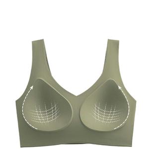Soutien-Gorge sans Armature <span class=keywords><strong>Grande</strong></span> <span class=keywords><strong>Taille</strong></span> pour Femme, Gilet sans Coutures à Bonnets Fixes, Lingerie pour Poitrine Généreuse - Product Image 5