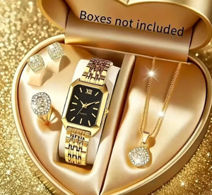 Nuevo Reloj de Cuarzo para Mujer, Diseño Cuadrado, Correa de Acero Inoxidable Personalizada, Estilo Lujoso, Regalo Perfecto para Dama - Product Image 3