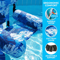 Chaise longue flottante gonflable en PVC pliable pour adultes, idéale pour la piscine