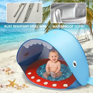 Personalizado fácil de llevar protección UV tienda de la piscina del bebé para niños tiendas de campaña al aire libre impermeable - Product Image 5