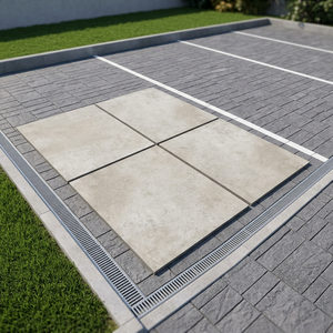 Dalles de pavage pleine masse en porcelaine rustique de 20 mm d'épaisseur, durables, pour extérieur, jardin et parking – Meilleures ventes - Product Image 4