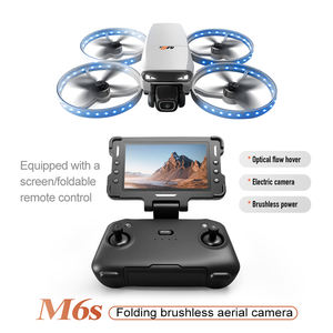 Hot Selling M6S drone with <b>LED</b> <b>light</b> 4kCamera GPS Foldable HD Screen RC professional Beginner <b>Optical</b> Flow Protective Ring drone - Product Image 6