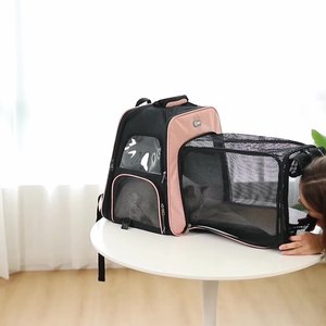 Large Capacity 5kg Adjustable Detachable Pet Trolley Bag Backpack 33.7L PVC for <b>Dogs</b> Bearing Transformed - Product Image 2