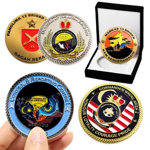 2024 Indonesia metal crafts customized personalized metal souvenir gifts enamel challenge coin collectibles