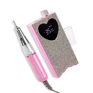 New Beautiful Shiny Rhinestones E-<strong>File</strong> <strong>Machine</strong> in Cordless 35000 Rpm Drill <strong>Nails</strong> Professional Electric - Product Image 3