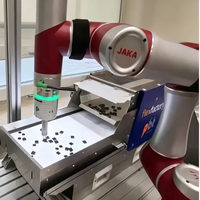 Robot Colaborativo Mini de 6 Ejes JAKA con Motor y PLC, Carga Útil de 1 kg, Alcance de 580 mm, Cobot para Clasificación Automatizada de Piezas Pequeñas