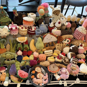 Peluche JelIycats Fun Bread Story, Bambola Torta di Compleanno, Super Morbida con Imbottitura in Cotone PP, 31-50cm, Regalo di Compleanno Unisex - Product Image 1