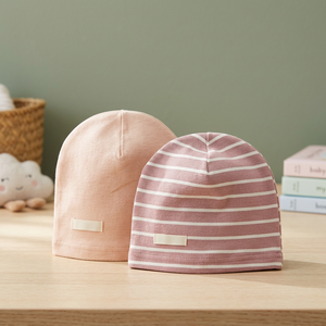 Gorros de Bebé Premium 100% Algodón Unisex para Recién Nacidos, Color Rosa Melocotón, Tejido Elástico, Cálido y Cómodo, Gorro para Bebés - Product Image 5