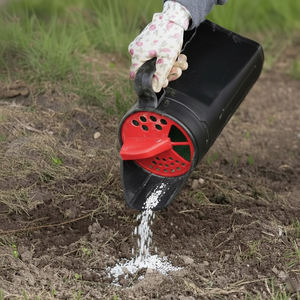 Épandeur manuel en plastique de 4 lb, portable, jaune, moderne, pour engrais, dégivreur, sel de roche, graines d'herbe, ergonomique ODGGAR022 - Product Image 1