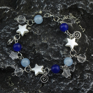 Bracelet tendance Y2K bleu, style 'Hit Me Hard and Soft', en alliage (zinc) - Product Image 3