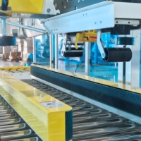 Sistema Automático de Empaquetado al Final de Línea LWT, Desempaquetador de Cajas, Plegador, Sellador de Esquinas, Etiquetadora, 480 Cajas por Hora, Planta de Enlatado de Alimentos