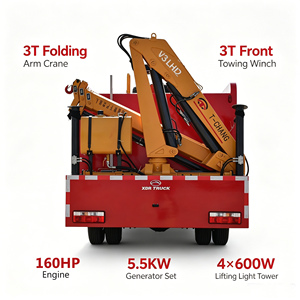 Camión <span class=keywords><strong>de</strong></span> <span class=keywords><strong>Bomberos</strong></span> <span class=keywords><strong>de</strong></span> Rescate <span class=keywords><strong>de</strong></span> Emergencia Dongfeng V3 160HP Euro 5 YCF25160 con Grúa Plegable <span class=keywords><strong>de</strong></span> 3T, Cabrestante Delantero <span class=keywords><strong>de</strong></span> 3T, Generador <span class=keywords><strong>de</strong></span> 5.5KW y Torre <span class=keywords><strong>de</strong></span> Iluminación - Product Image 2