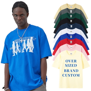 Mens Oversized T Shirt Pre Shrunk Anti Pilling Soft Touch Combed Cotton Minimalist <b>Aesthetic</b> Daily Casual Wear <b>Tops</b> - Product Image 1