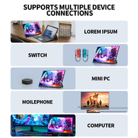 Moniteur portable 15,6 pouces 1080P FHD USB-C HDMI, écran externe pour ordinateur portable, téléphone, PS5, Switch, voyages, jeux, travail