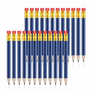 Crayons de golf standard en graphite bleu foncé, mini, abordables, personnalisables, vente directe en gros, outils d'écriture au design populaire - Product Image 1