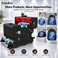 Imprimante DTF Roll-to-Roll KONGKIM KK-700A 12 pouces avec secoueur de poudre automatique XP600 pour transfert sur film PET