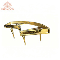 Table de banquet de luxe moderne en acier inoxydable doré, en forme de serpent, pour événements, mariages, hôtels et restaurants