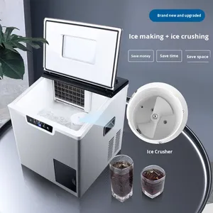 Machine à glace pilée carrée de comptoir tout-en-un pour usage commercial et domestique, avec réservoir d'eau de 1,7 L – Vente en gros - Product Image 2
