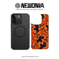 IFacemall Unicorn TPU Luxe Telefoonhoesje voor 16/17 Pro Max Verborgen 38 N52 Magnetische Ring Draadloos Oplaadhoesje