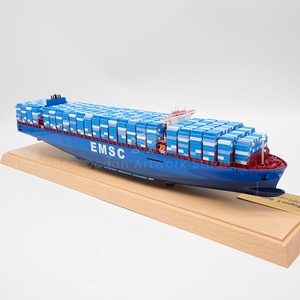 Modèle de bateau artisanal du fabricant O.A.S Cadeaux d'affaires haut de gamme Modèles de bateau cargo à l'échelle 1:888 Modèle de bateau conteneur personnalisé de 45cm - Product Image 2