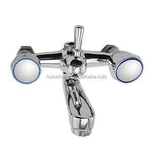 <span class=keywords><strong>Robinet</strong></span> de douche de bain en alliage de zinc poli du fabricant <span class=keywords><strong>professionnel</strong></span> <span class=keywords><strong>avec</strong></span> deux poignées pour une utilisation hôtelière sur le marché du Moyen-Orient - Product Image 1