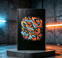 Carnet à spirales personnalisé, ligné, reliure spirale, pour usage scolaire et professionnel, couverture en papier personnalisable, papeterie de bureau pour étudiants