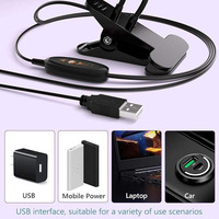Lámpara UV de doble cabezal con clip para uñas, 4 niveles de intensidad regulable, secador de uñas portátil USB, venta al por mayor