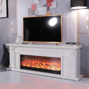 Cheminée électrique de simulation de feu de 1,8 mètre, style européen et américain, avec finition dorée, pour meuble <span class=keywords><strong>TV</strong></span> de salon et décoration - Product Image 6