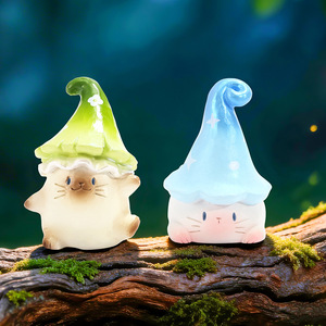 Figuras Coleccionables de la Serie de Hongos Pai Fantasy, Caja Sorpresa, Resina, Lindas Decoraciones de Escritorio de Dibujos Animados, Regalo Antiestrés - Product Image 2