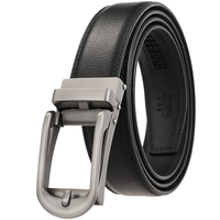 Ceinture en cuir de vachette pour homme LY33-00002-1, 3,08 cm, vente en gros