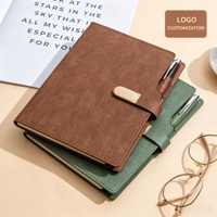 Individuelles Logo A5 Leder-Notizbuch und Stift Geschenkbox-Set Unternehmens-Werbegeschenk Mitarbeiter-Anerkennung