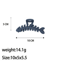 Pinces à cheveux en plastique en forme d'arête de poisson, pinces à cheveux extensibles pour queue de cheval, barrettes à nœud pour la baignade, accessoires pour cheveux pour femmes et filles