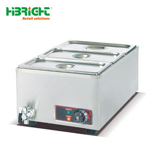 Commercial Grade Stainless Steel Electric <b>Steam</b> Table Bain Marie Food Warmer Highbright 1 Year Warranty for Restaurant Service - Product Image 2