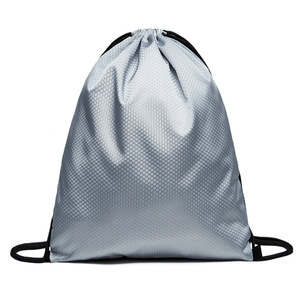 Wholesale Unisex Drawstring Backpack Customized Polyester Nylon with Waterproof Feature for Gym Use Promotional Item