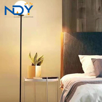 Lampadaire blanc moderne avec abat-jour en verre givré, luminaire sur pied pour salon, chambre à coucher, coin lecture, décoration