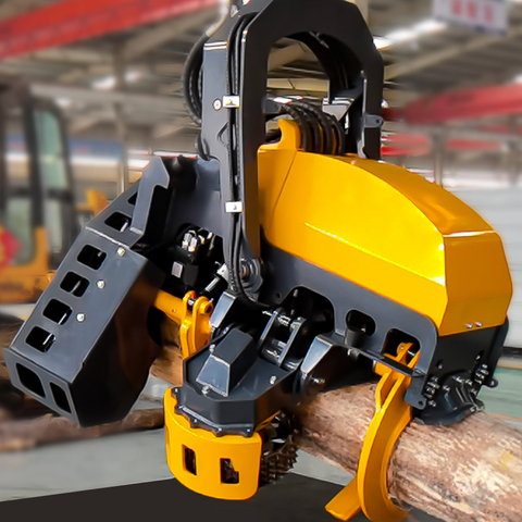 Excavator Logging Machine 360 Degree Rotating Wood Cutter Hydraulic Tree Cutting Grapple Saw Diesel Debarker Bearing Core