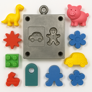 Moldes de Acero para Pistolas de Juguete de la Marca Booster, Superficie Pulida, Moldeo por Inyección, Tamaño Personalizado, Molde para Vehículos, Diseño de Línea de Partición de Plástico - Product Image 1
