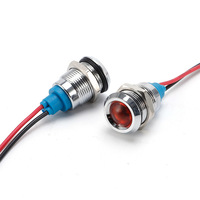 Luces de Advertencia LED de 12V para el Tablero del Automóvil, Lámpara Indicadora de Señal de Advertencia para Automóviles, Camiones, SUV y Vehículos