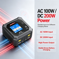 Chargeur de batterie au lithium pour avion à double canal UltraPower UP10 Nouveaux accessoires de drones AC100W/DC200W