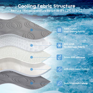 Üstün soğutma etkisi ile yaz temel köpek soğutma <span class=keywords><strong>mat</strong></span>ı her yerde kullanım için taşınabilir ve hijyen için makinede yıkanabilir - Product Image 2