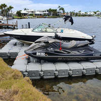 Ponton modulaire HDPE pour jet ski, utilisation marine, 500x500x400mm, 7kg