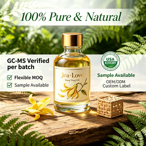 Huile essentielle d'<span class=keywords><strong>ylang</strong></span>-<span class=keywords><strong>ylang</strong></span> de haute qualité, qualité thérapeutique, pour massage corporel, soin de la peau, relaxation, artisanat DIY, vente en gros, OEM, ODM - Product Image 1
