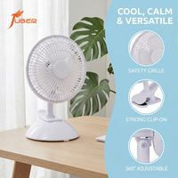 Ventilateur de table portable 2-en-1 de 6 pouces de haute qualité avec moteur en cuivre pour chambre et bureau