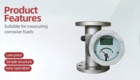 Rotámetro de Tubo Metálico, Anticorrosión, con Pantalla Digital y de Agujas, a Prueba de Explosiones para Gas, Líquido y Vapor