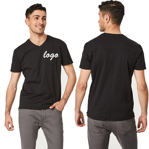 <span class=keywords><strong>T</strong></span>-<span class=keywords><strong>shirt</strong></span> 100% coton en <span class=keywords><strong>col</strong></span> <span class=keywords><strong>v</strong></span> pour hommes, vintage, personnalisé, à la mode - Product Image 3