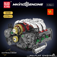 Mould King 10181 Nouveau Kit de Modélisme MOC Créatif Moteur, Modèle d'Exposition pour Adultes, 2375 Pièces, Ensembles de Blocs de Construction